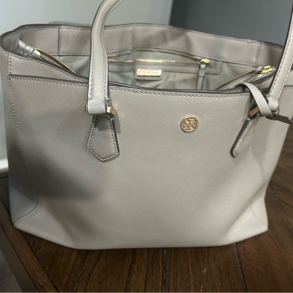 Tory Burch Gray Tote Bag